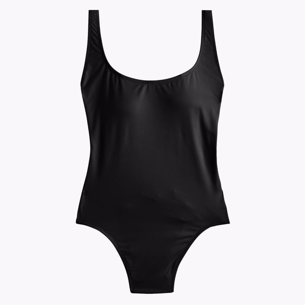 New J. Crew Plunging scoopback one-piece swimsuit